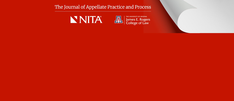 Press Release: NITA, University of Arizona Law to Publish Journal of Appellate Practice and Process